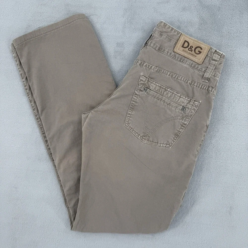 D&G Dolce & Gabbana Jeans Mens Sz 33 Ittierre Spa Button Fly Denim Vintage Italy